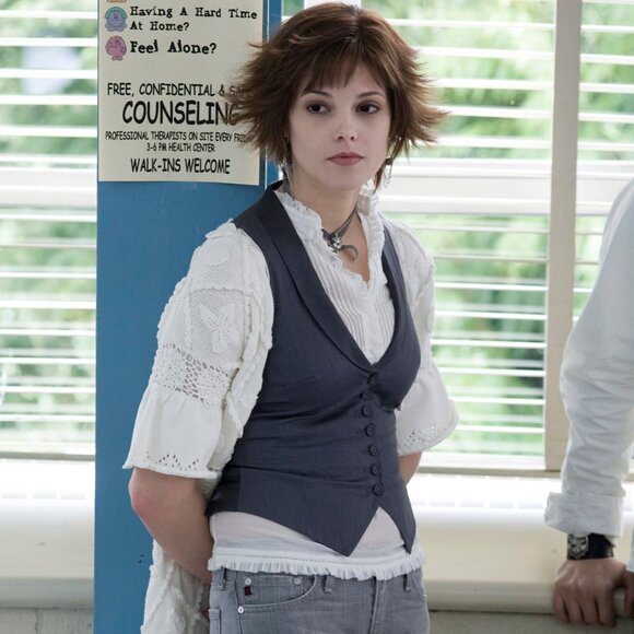 H&M Gray Collar Vest Waistcoat ASO Alice Cullen - Picture 8 of 10